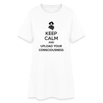 Téléchargez votre conscience - Blague sarcastique sur la technologie - Robe T-shirt Femme - blanc - Devant