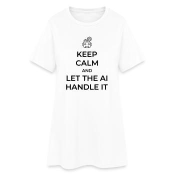 Let AI Handle It - Sarcastic Tech Joke - Women’s T-Shirt Dress - white - Front