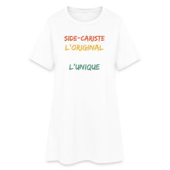 Humour alcool: l’ami qui n’est jamais venu - Robe T-shirt Femme - blanc - Devant