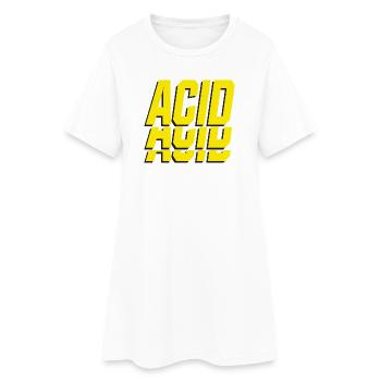 ACIDE - Robe T-shirt Femme - blanc - Devant