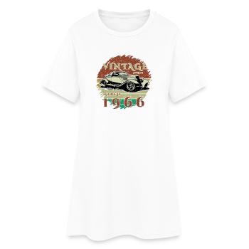 60th Birthday - Classic - Vintage since 03/1966 - Women’s T-Shirt Dress - white - Front