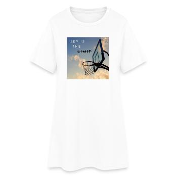 Le ciel, c’est la limite des cerceaux - Robe T-shirt Femme - blanc - Devant