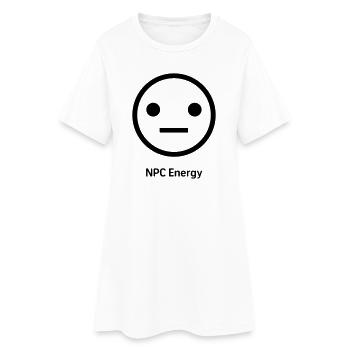 ÉNERGIE PNJ - Robe T-shirt Femme - blanc - Devant