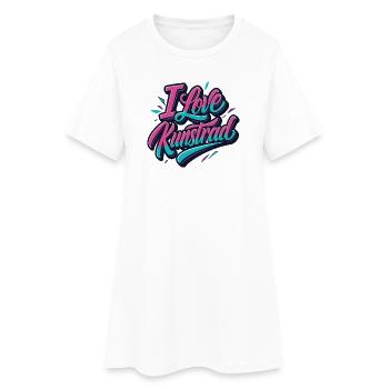 Kunstrad, Kunstradfahren, Hallenradsport - Frauen T-Shirt-Kleid - Weiß - Vorne