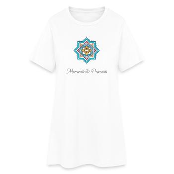 Mamacita Papacito Mandala Star - Women’s T-Shirt Dress - white - Front