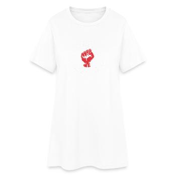 Hass ist keine Meinung - Antifa Tee - Frauen T-Shirt-Kleid - Weiß - Vorne