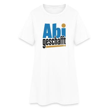 Abi Design - Frauen T-Shirt-Kleid - Weiß - Vorne