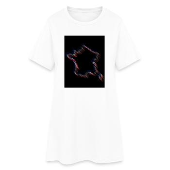 France - Robe T-shirt Femme - blanc - Devant