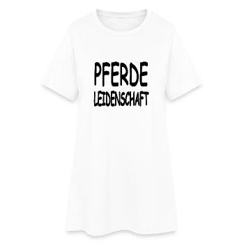 Chevaux - Robe T-shirt Femme - blanc - Devant