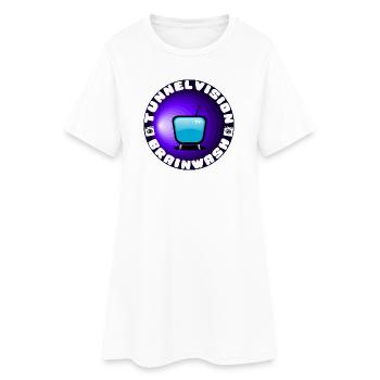 TunnelVision - Lavage de cerveau - Robe T-shirt Femme - blanc - Devant