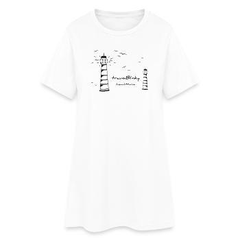 traumBlinky Leuchtturm - par heavenlygoods - Robe T-shirt Femme - blanc - Devant