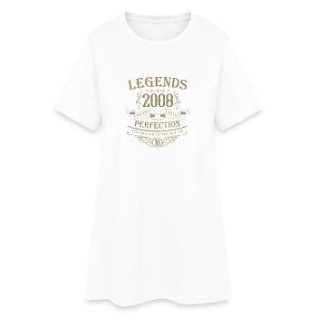 18 anniversaires 2008 Décoration vintage Legends - Robe T-shirt Femme - blanc - Devant