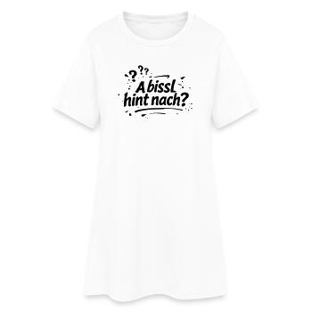 A bissel hint nach - Frauen T-Shirt-Kleid - Weiß - Vorne