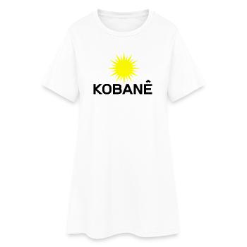 Kobane_Kurdistan_Sonne - Robe T-shirt Femme - blanc - Devant
