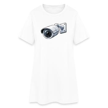 Caméra de surveillance Caméra de surveillance - Robe T-shirt Femme - blanc - Devant