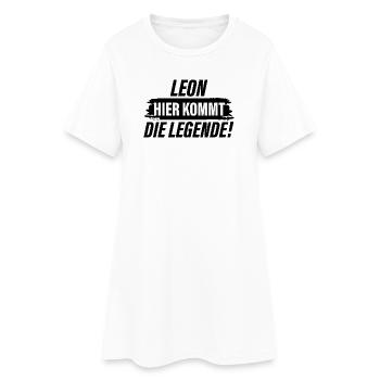 Leon, here comes the legend - Women’s T-Shirt Dress - white - Front