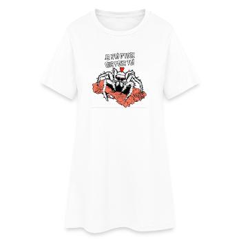 JE N'AI D'YEUX QUE POUR TOI ! (araignée) - Robe T-shirt Femme - blanc - Devant