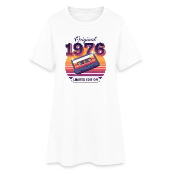 50e anniversaire Homme Femme 50 ans Décoration 1976 - Robe T-shirt Femme - blanc - Devant