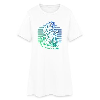 Road bike style for every occasion - Women’s T-Shirt Dress - white - Front