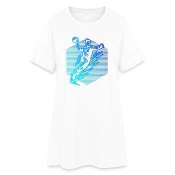 Clear handball motif for every day for men - Women’s T-Shirt Dress - white - Front