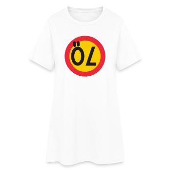 70 bières - Robe T-shirt Femme - blanc - Devant
