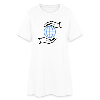 Globe Hands Out Global - Robe T-shirt Femme - blanc - Devant