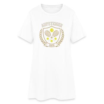 Tennis Newcomer 2026, cadeau Champion Premium - Robe T-shirt Femme - blanc - Devant