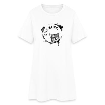 Reste bizarre Illustration de chats modernes style Street - Robe T-shirt Femme - blanc - Devant