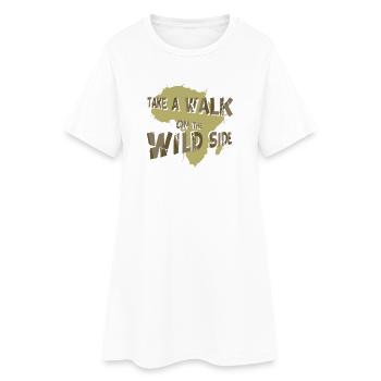 Safari Afrique : Savane faunique du Serengeti - Robe T-shirt Femme - blanc - Devant