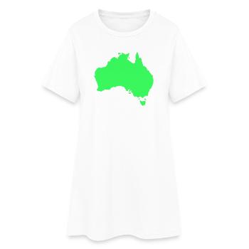 Silhouette australienne - Robe T-shirt Femme - blanc - Devant