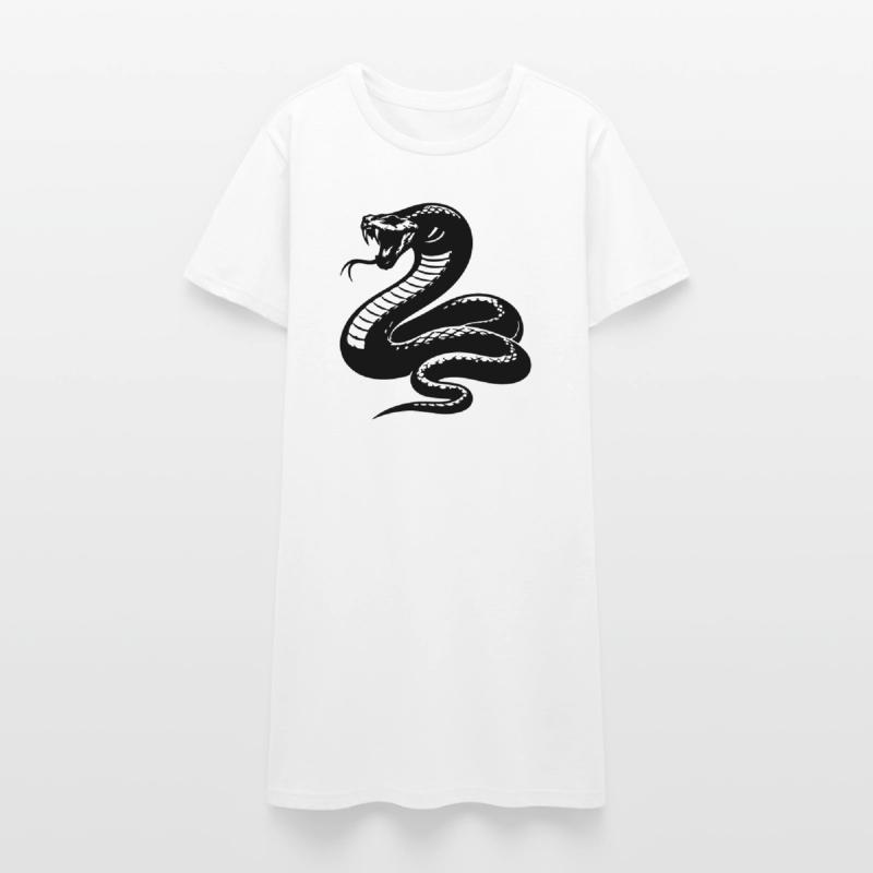 Silhouette du python serpent Robe T-shirt Femme
