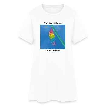 Bon comme je suis ! - Robe T-shirt Femme - blanc - Devant