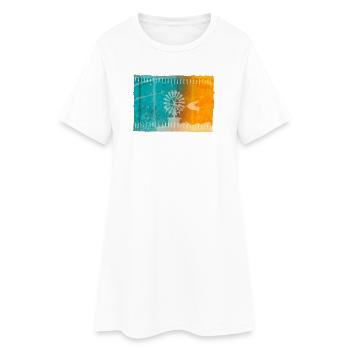 Îles Baléares - Robe T-shirt Femme - blanc - Devant