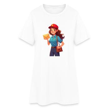 Facteur / Facteur - Robe T-shirt Femme - blanc - Devant