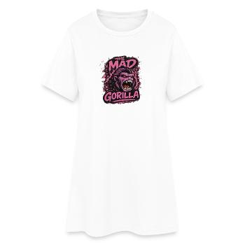 Le gorille en colère - Robe T-shirt Femme - blanc - Devant