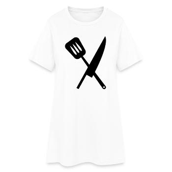 Chef - Kitchen - Cook - Women’s T-Shirt Dress - white - Front
