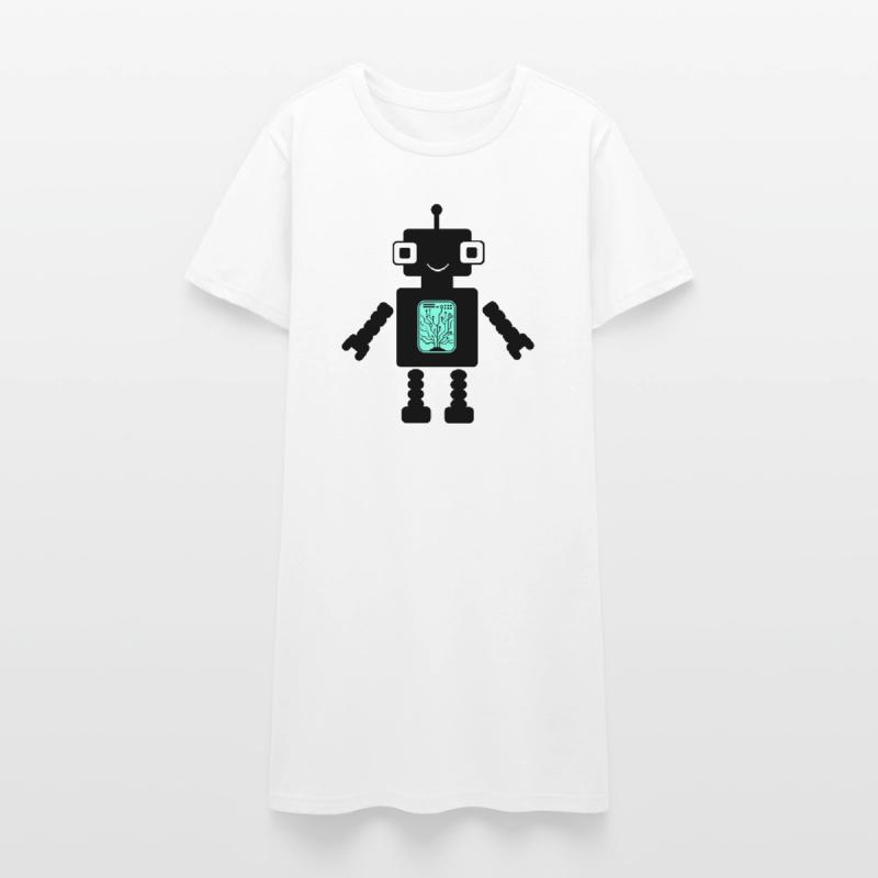 Robot Comic Women’s T-Shirt Dress