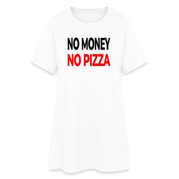 Pizza - Robe T-shirt Femme - blanc - Devant
