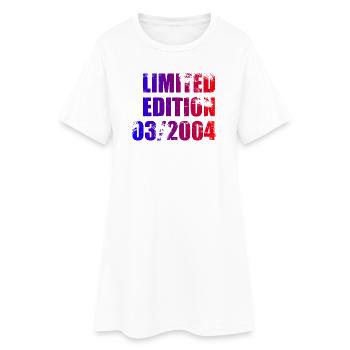22nd Birthday Limited Edition 03/2004 - Women’s T-Shirt Dress - white - Front