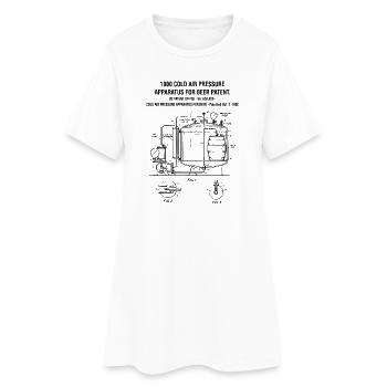 Impression de l’appareil à pression d’air froid de 1900 pour bière - Robe T-shirt Femme - blanc - Devant