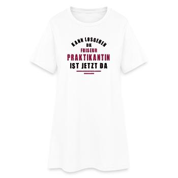 Stagiaire Coiffeur Stage Salon de coiffure - Robe T-shirt Femme - blanc - Devant