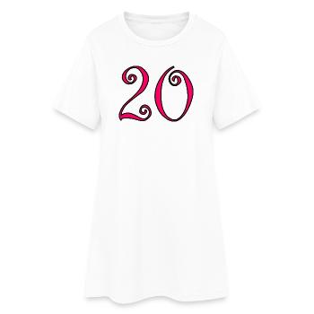 Couleur2-460_text234-2-50-5-4-8-6-8-7-3-0-6-3-3 - Robe T-shirt Femme - blanc - Devant