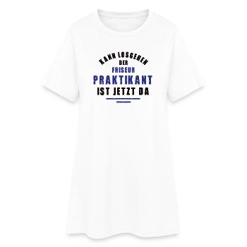 Stagiaire Coiffeur Stage Salon de coiffure Merci - Robe T-shirt Femme - blanc - Devant