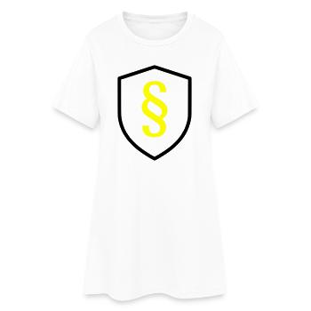 Loi sur le bouclier du paragraphe - Robe T-shirt Femme - blanc - Devant