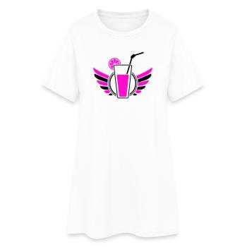 Cocktail Wings - Women’s T-Shirt Dress - white - Front