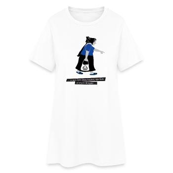 AJERŠEKA  - Frauen T-Shirt-Kleid - Weiß - Vorne