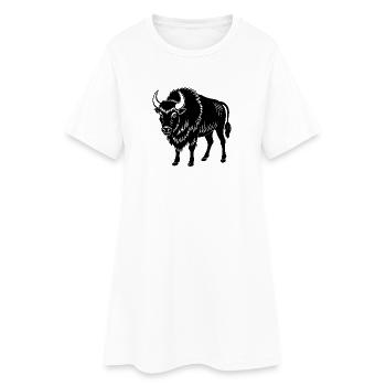 Buffalo - Frauen T-Shirt-Kleid - Weiß - Vorne