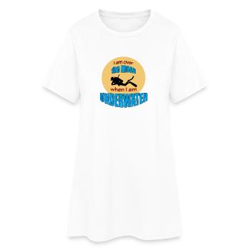 SUR LA LUNE - Robe T-shirt Femme - blanc - Devant