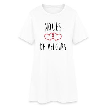 noces de velours 29 ans de mariage - Robe T-shirt Femme - blanc - Devant