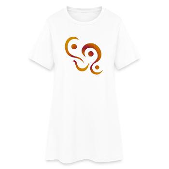 yoga_design_3 - Women’s T-Shirt Dress - white - Front